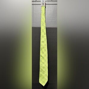 🪩Nicole Miller Green Polka Dot Silk Neck Tie